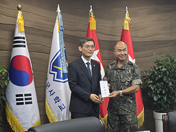 김동환 총장, 육군학생군사학교 방문… ROTC 하계입영훈련 후보생 격려